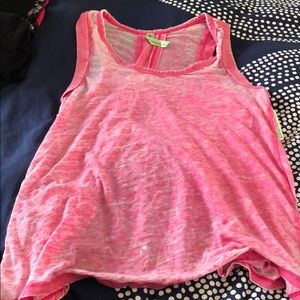 NWT open back pink honeydew tank